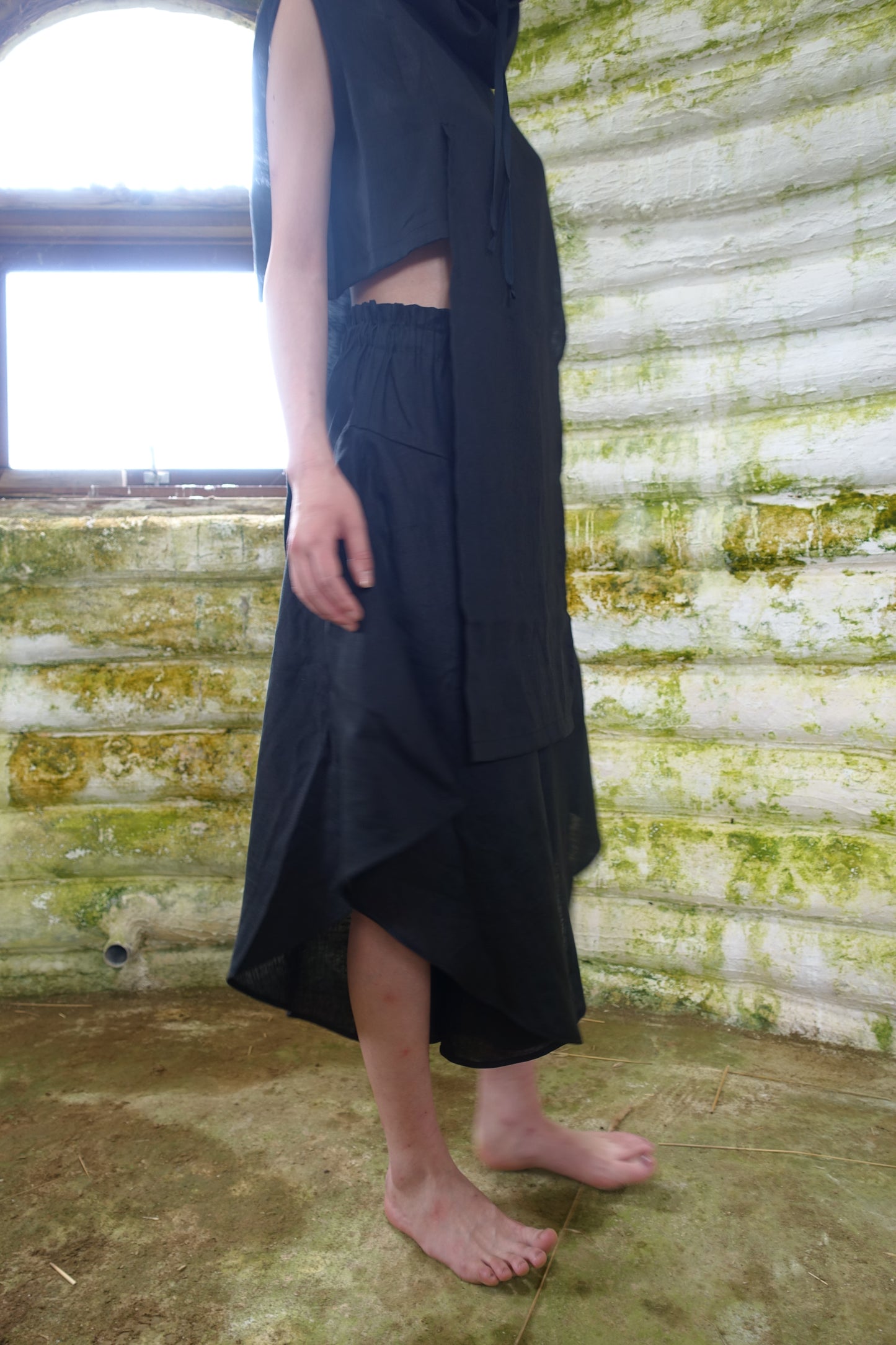 flared pants (blk)