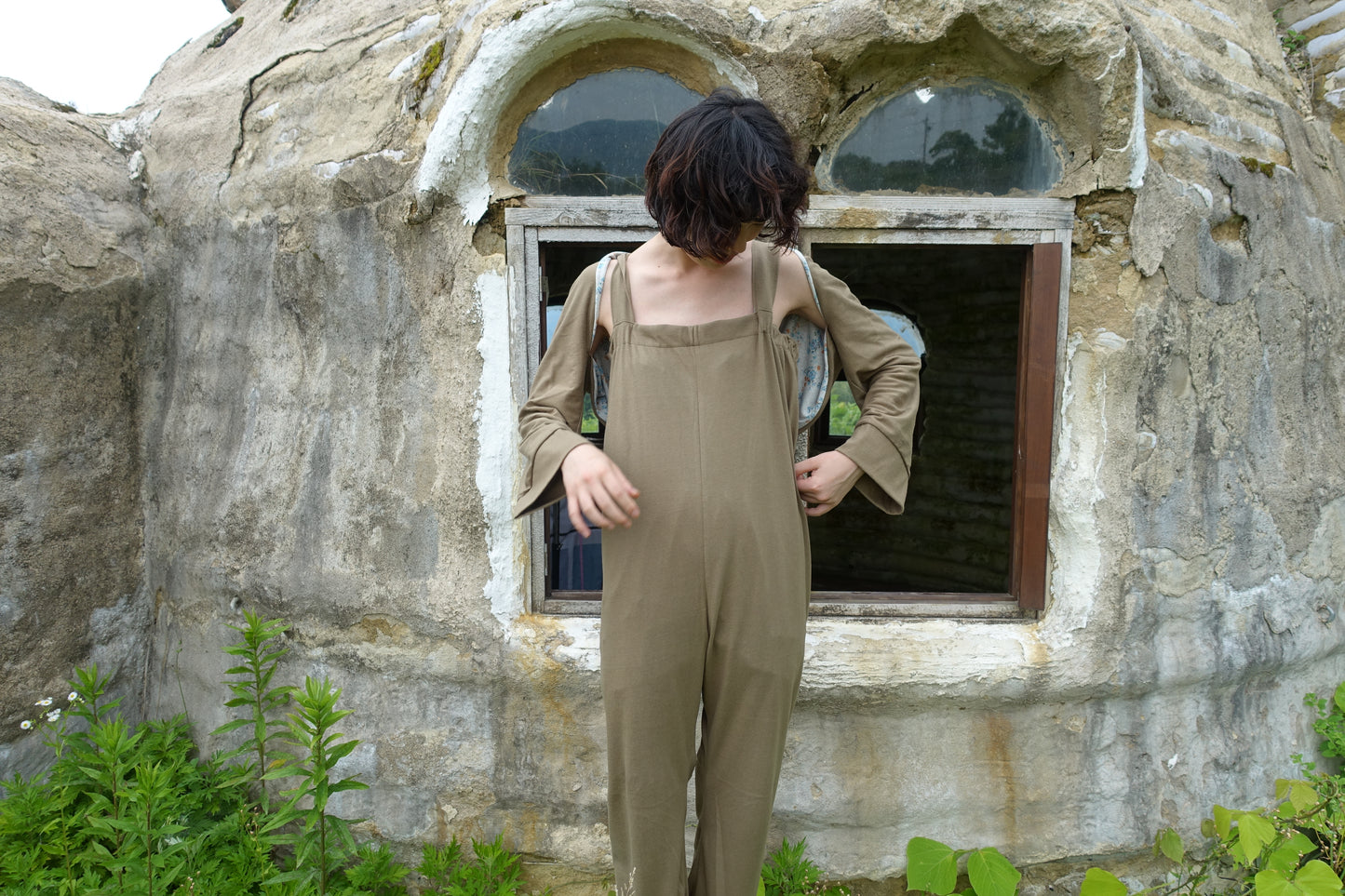 cotton silk salopette bg