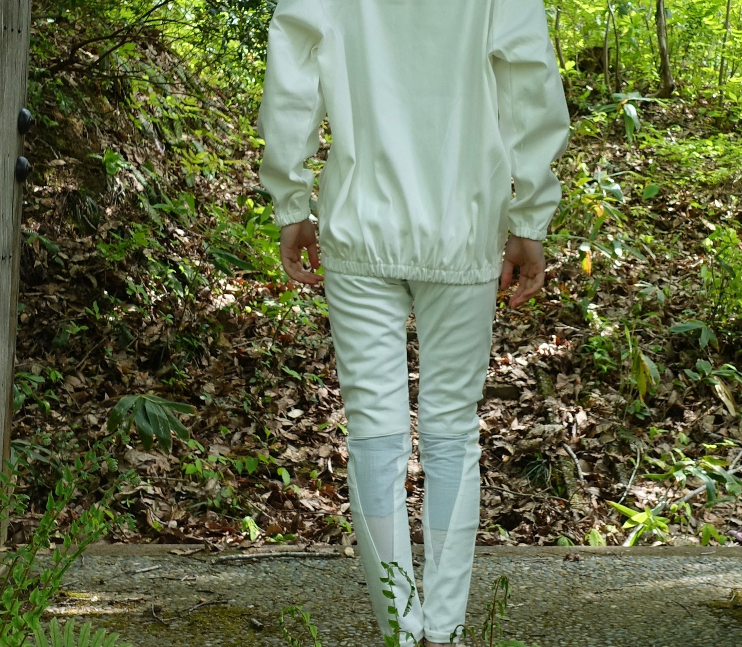 裏起毛レギンス white